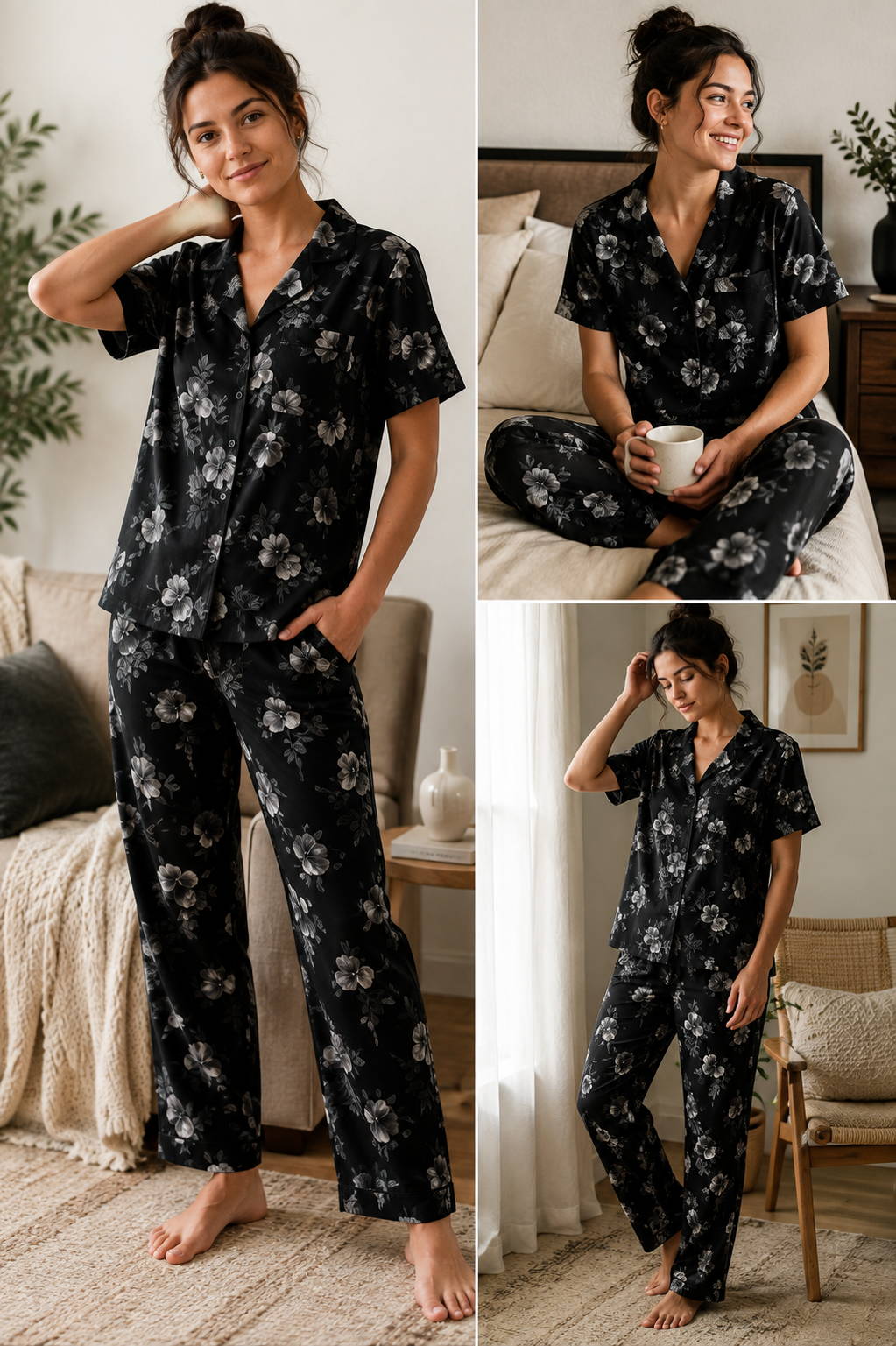 Women's Premium Abstract Print Pajama Set - Image 2