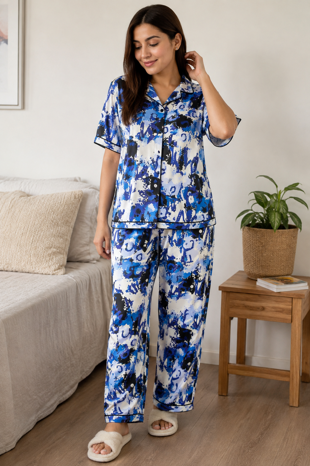 Women's Premium Abstract Print Pajama Set - Image 2