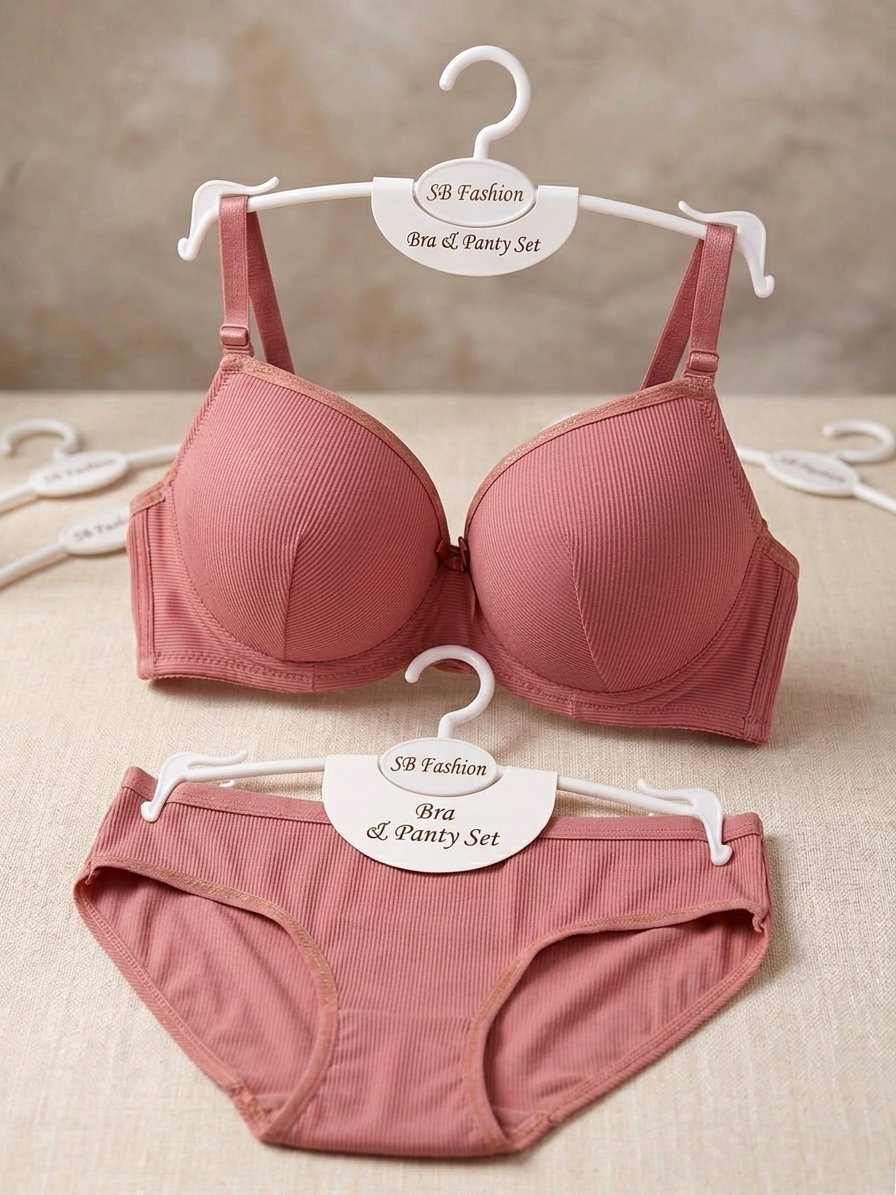 Elegant Lace Bra & Panty Set for Women – Stylish 2-Piece Lingerie Set