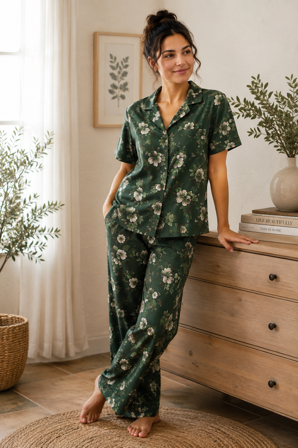 Women's Premium Abstract Print Pajama Set - Image 3