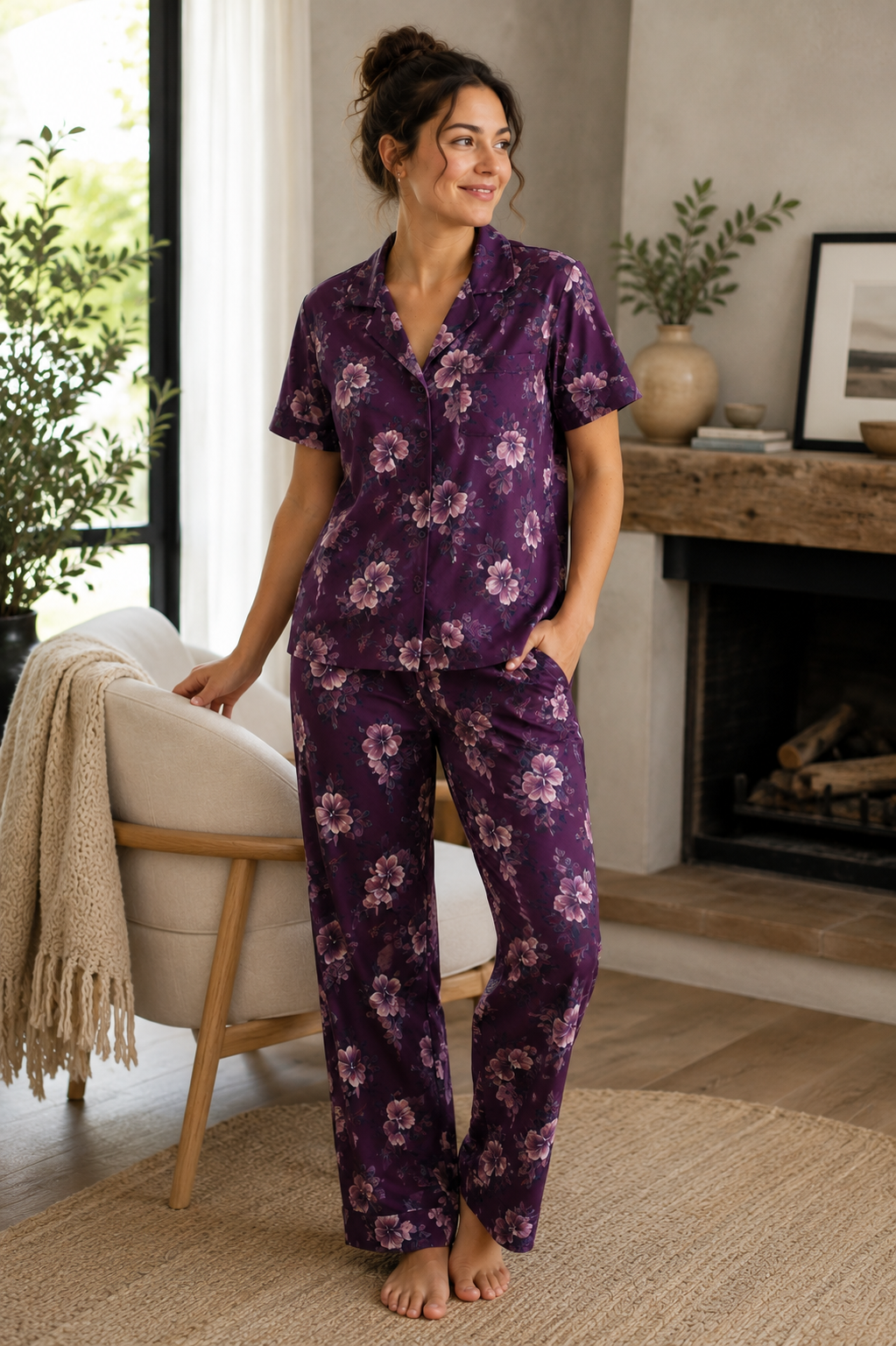 Women's Premium Abstract Print Pajama Set - Image 6